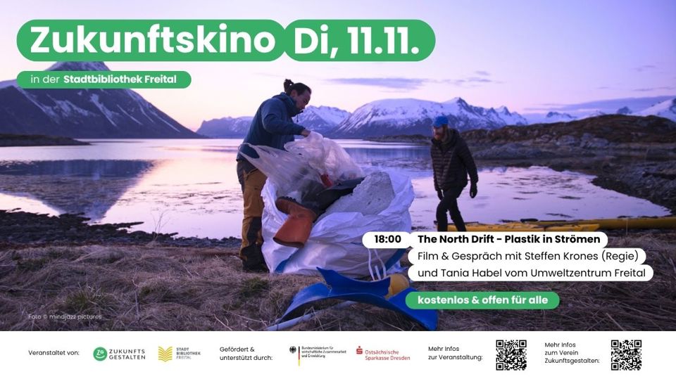 Zukunftskino "The North Drift - Plastik in Strömen" in der Stadtbibliothek Freital