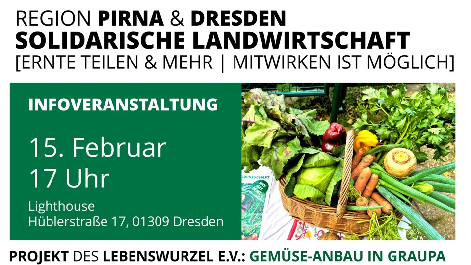 Frisches Gemüse, das verbindet – Infoveranstaltung des Solawi-Projekts Gemüse-Anbau in Graupa